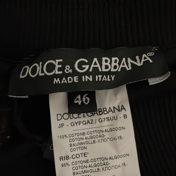 NWT *Dolce & Gabbana* black roses lounge pants size 46 - Picture 12 of 12